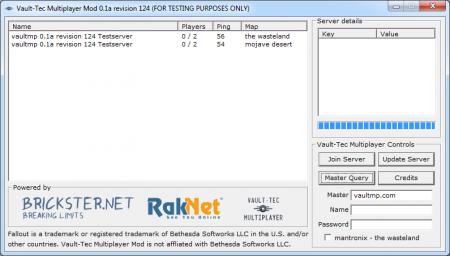 Screenshot of the vaultmp client (revision 124)